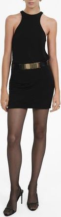 Mango Sleeveless Racerback Dress in Black at Nordstrom Rack, Size Small