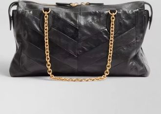 Valentino Garavani panthea nappa leather chevron shoulder bag