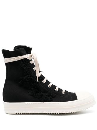 Rick Owens Broken high-top sneakers - Black