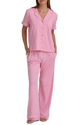Splendid Short Sleeve Pajamas in Heart Geo at Nordstrom, Size X-Large