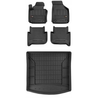 OEM Set Alfombrillas Goma 3d Vw Touran 2 2010-2015 Con 7 Plazas