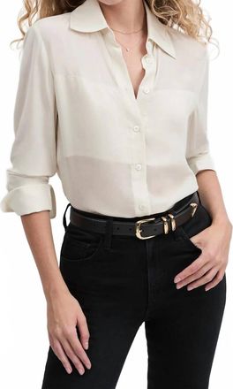 Favorite Daughter Sheer Sophistication Top In Ivory