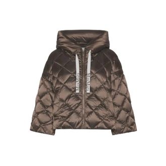 Max Mara Chaqueta tipo capa acolchada - Jackets - Mujer - Marr&oacute;n - S