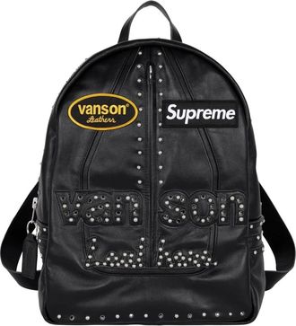SUPREME FW25 x Vanson Leathers x B.B. Simon Backpack Black FW25B26-BLACK