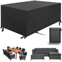 OEM Funda Rectangular Para Mesa De Jard&iacute;n De 150x90x75 Cm, Tejido Oxford 420d, Impermeable, Resistente A Desgarros, 4 Correas Ajustables - Crezuo
