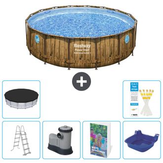 Bestway Piscina Bestway Power Steel Redonda - 488x122 Cm - 7-piezas S662