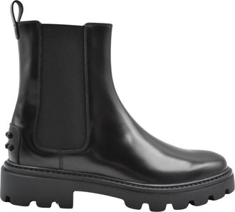 Tod's Chelsea Boot - Dames - Chelseaboots - Zwart - 37 EU - Leer - Schoenen