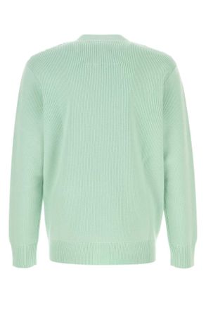 Givenchy Mens Pastel Green Wool Blend Cardigan Aquagreen Exterior: Viscose Maglieria