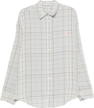 Acne Studios Fn-Mn-Shir 000972 - Heren - Casual Overhemden - Grijs - M - Overhemden