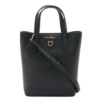 Ferragamo Pre-owned Tote Bags, female, Black, Size: ONE SIZE Pre-owned Shoulder Bag