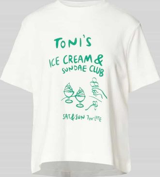 Vero Moda Comfort Fit T-Shirt aus reiner Baumwolle Modell SONYA METTE in Weiss, Größe XS