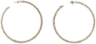 Brunello Cucinelli WomenS Gold Twisted Hoop Earrings, Size