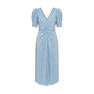 Rotate Rotate Birger Christensen, Dames, Jurken, Blauw, Maat: XS Satijn