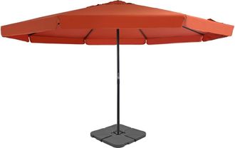 vidaXL Vidaxl - Sombrilla De Jard&iacute;n Con Base Port&aacute;til Terracota