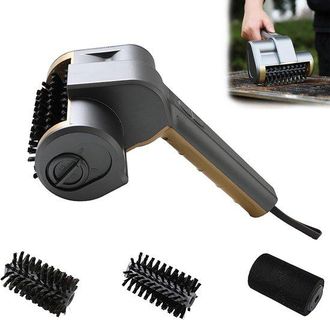 OEM Cepillo El&eacute;ctrico Para Barbacoa Con 3 Accesorios: Limpiador De Parrillas Con 2 Velocidades Y Larga Duraci&oacute;n De La Bater&iacute;a, Ideal Para Grasa