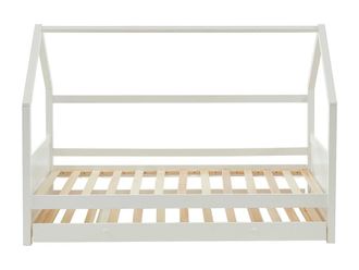 Vente-Unique Hut Trundle Bed - 2 X 90 X 190 Cm - Pine - White - HURRA | Size: Single