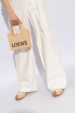 Loewe Font Mini Handbag, Womens, Beige