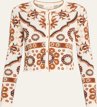 Cara Cara Ila Printed Knit Cardigan