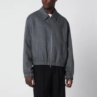 Ami Giacca imbottita Carbon Grey in lana vergine