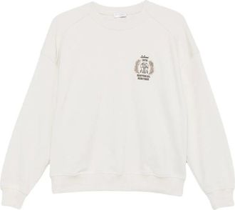 Brunello Cucinelli Logo Sweatshirt - Dames - Sweatshirts & Hoodies - Beige - Maat: XS Katoen