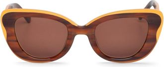 Mr.Boho Caparica BIG27-08 Womens Sunglasses Brown Size 49