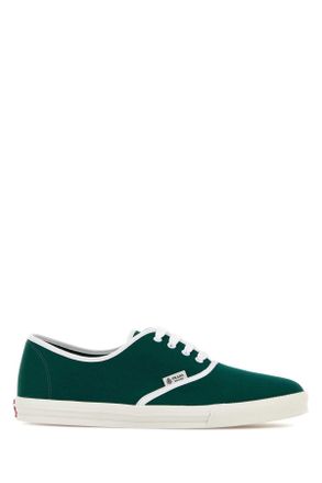 Prada Green Canvas Sneakers