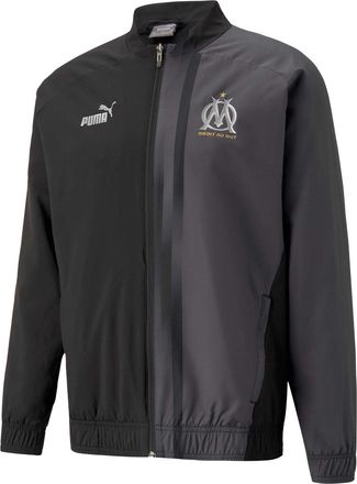 Puma Heren Prematch Olympique De Marseille FC Track Jacket (Zwart)