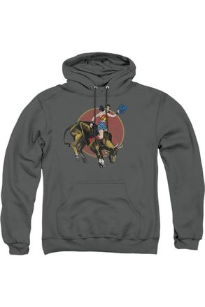Gildan Justice League of America Bull Rider Adult Pull Over Hoodie / Hooded Sweatshirt
