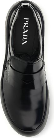 Prada Leather Loafers - Black