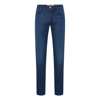 Jacob Cohen Jeans, Heren, Blauw, W38, Katoen, Slim Fit Blue Jeans