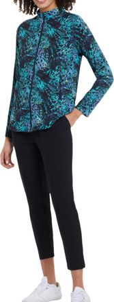 Tribal Pull On Technical Capri Pant In Black