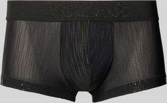 HOM Semitransparente Trunks mit elastischem Bund in BLACK, Gr&ouml;&szlig;e XL
