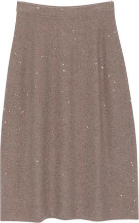 Antonelli Primiero Midi Skirt - Skirts - Mujer - Beige - M
