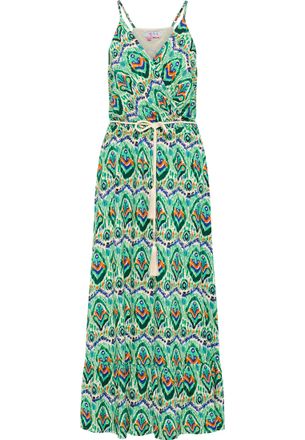 Izia Maxi-jurk met all-over print Dames Groen Veelkleurig