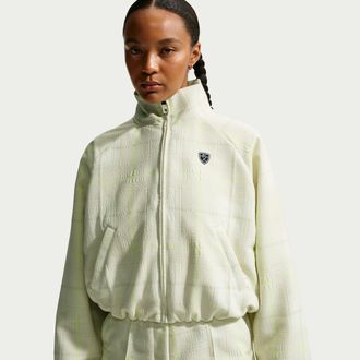 Nike Womens Tartan Golf Jacket in White | IQ9446-133