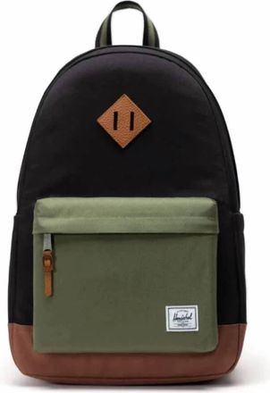 Herschel Heritage Backpack - 24L In Black/four Leaf Clover/saddle Brown