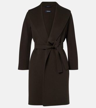 Max Mara Cappotto a portafoglio in lana vergine
