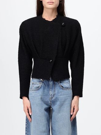 Isabel Marant Blazer doppiopetto in lana vergine con orlo asimmetrico