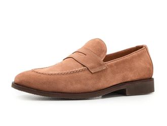 Peter Millar Madison Suede Penny Loafer Mens Shoes Dark Jute : 11.5 M, Suede/Leather