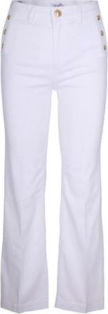 Liu Jo Jeans Flare in Denim Stretch - Dames - Bootcut Jeans - Wit - W26 - Denim - Jeans