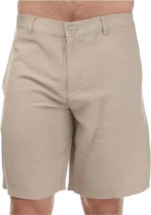 A|X Armani Exchange Linnen Bermuda Shorts - Heren - Korte Broeken - Beige - W29 - Linnen - Korte Broeken
