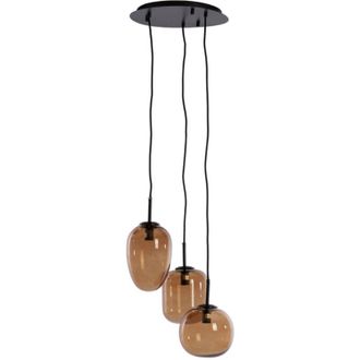 Light & Living Lampada a sospensione - Mezza - marrone - vetro - Light&living