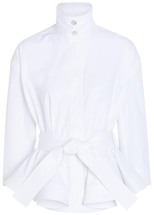 Jacquemus La Veste Cabana Belted Cotton-poplin Shirt Jacket - White - 38 (UK10 / S)