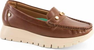 Andrea Womens Platform Loafer In Brown