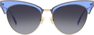 Kate Spade New York 54mm cat eye sunglasses in Blue at Nordstrom Rack