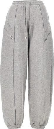 The Attico M&eacute;lange cotton jogging pants Woman 40