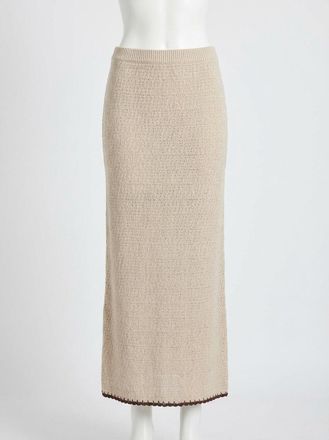 Z Supply Yessenia Whipstich Skirt In Linen