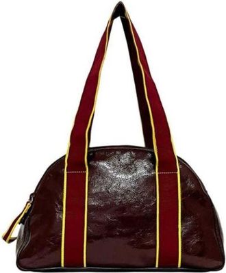 Miu Miu Pre-owned Boston bag - Dames - Vintage Handtas - Rood - ONE Size - Leer - Vintage