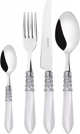 Bugatti Caderas De 24 Piezas Colocadas En Estuche De Madera Blanca Blanca Nativa Melodia Ghiera Cromata Bugatti