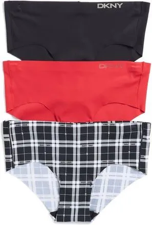 DKNY 3-Pack Assorted Hipsters in Black /Cream /Pld at Nordstrom Rack, Size X-Large